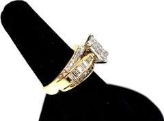 Stunning 14K Yellow Gold Diamond Ring