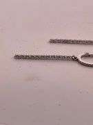 CERTIFIED 14K WHITE GOLD DIAMOND EARRINGS