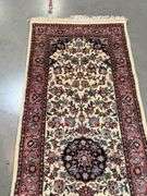 Fine Silk&Wool Tabriz Runner 2.6x12'