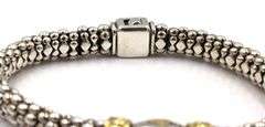 Lagos 2 tone smokey quartz bracelet