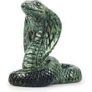 Hand Carved Natural Jasper Crystal Snake