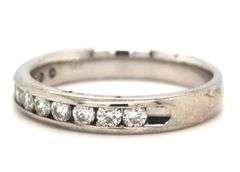 14kt White gold 0.55ctw channel set diamond band