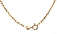 Pretty 14K YG Tanzanite Pendant on Rope Necklace