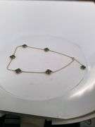 CERTIFIED 14K YELLOW GOLD CLOVER NECKLACE