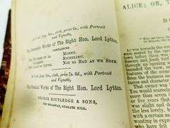C. 1866 Lord Lytton's Works Antique Book