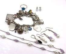 Lot of Vintage 925 sterling silver mixed jewelry