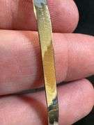 10K Yellow Gold 4mm Herringbone 7" Bracelet