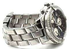 Breitling Colt chronograph quartz black dial watch
