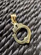 10k Yellow Gold Handcuff Pendant