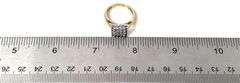 Sparkling 10K Yellow and White Gold Diamond Ring