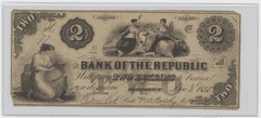 Rhode Island Providence $2 Obsolete Note – Neptune Maritime Vignette – Pre-Civil War Currency