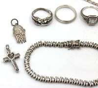 Group lot of Vintage 925 sterling silver mixed jewelry
