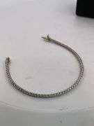 CERTIFIED BRAND NEW 14K WHITE GOLD DIAMOND TENNIS BRACELET