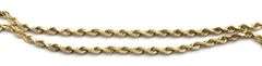 14kt Yellow gold 26-silk Rope chain necklace