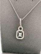 CERTIFIED BRAND NEW 14K WHITE GOLD DIAMOND NECKLACE