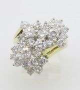 3.54CTW Diamond Cocktail Ring Made in 18k Gold