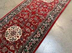 Fine Silk&Wool Tabriz Runner 2.6x10'
