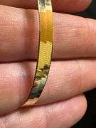 10K Yellow Gold 4mm Herringbone 16" Necklace