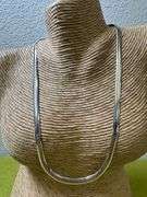 Italian Sterling Silver 5mm Omega Chain 18" Necklace