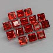 This is premium natural color! 8.28ct cherry red Garnet set!