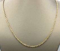14kt Yellow gold 26-silk Rope chain necklace