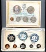 2 Different Silver Proof Sets: 1973 Virgin Islands & 1974 Trinidad & Tobago