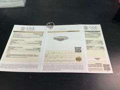 CERTIFIED 14KT WHITE GOLD AND DIAMOND ENGAGEMENT RING
