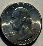Gem BU 1937 D Washington Quarter