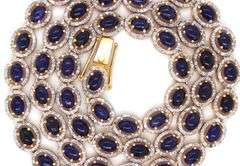 Ravishing Brand new European Direct From Manufacturer 30.00CTW Oval Cabochon-Cut Kyanite & 6.00CTW D