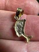 10K Yellow Gold Nefertiti Egyption Queen Pendant