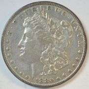 Scarce upper end circ 1880-CC Morgan Silver Dollar. Key date