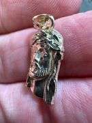 10K Yellow Gold Jesus Bust Pendant