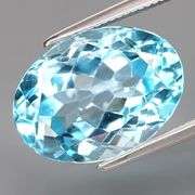 Absolutely stunning 7.70ct 14x10mm vibrant Swiss blue Topaz