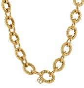 David Yurman Oval Link Chain Necklace in 18K