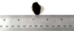 Timeless 10K Yellow Gold Black Onyx Gemstone Ring
