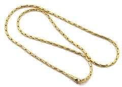 Practical 18K YG Wheat Link Necklace