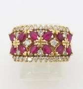 Ruby & Diamond Cocktail Ring