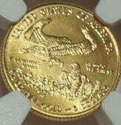 2020 First Day $5 Reagan NGC MS 70 Signed Gold Eagle