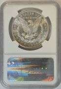 Fully struck near Gem BU 1881-S Morgan Silver Dollar. NGC MS64