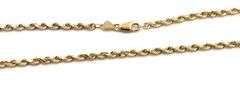 14kt Yellow gold 26-silk Rope chain necklace
