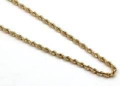 14kt Yellow gold Rope chain necklace