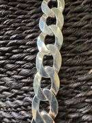 925 Sterling Silver Diamond Cut 13mm Curb Chain 26"