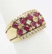 Ruby & Diamond Cocktail Ring