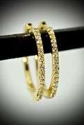 Easy-to-Wear 14K Diamond Hoop Earrings