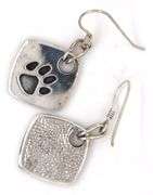925 Sterling silver Puppy print earrings