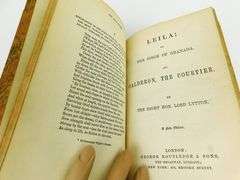 C. 1866 Lord Lytton's Works Antique Book