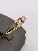 CERTIFIED BRAND NEW 14K YELLOW GOLD DIAMOND RING