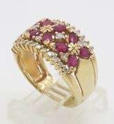 Ruby & Diamond Cocktail Ring