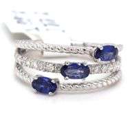 Darling 0,66CTW Tanzanite & Diamond Ring in Sterling Silver