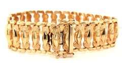 Wide, Italian Made 14K YG Bracelet